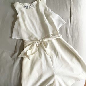 Bebe Pretty White Romper 2
